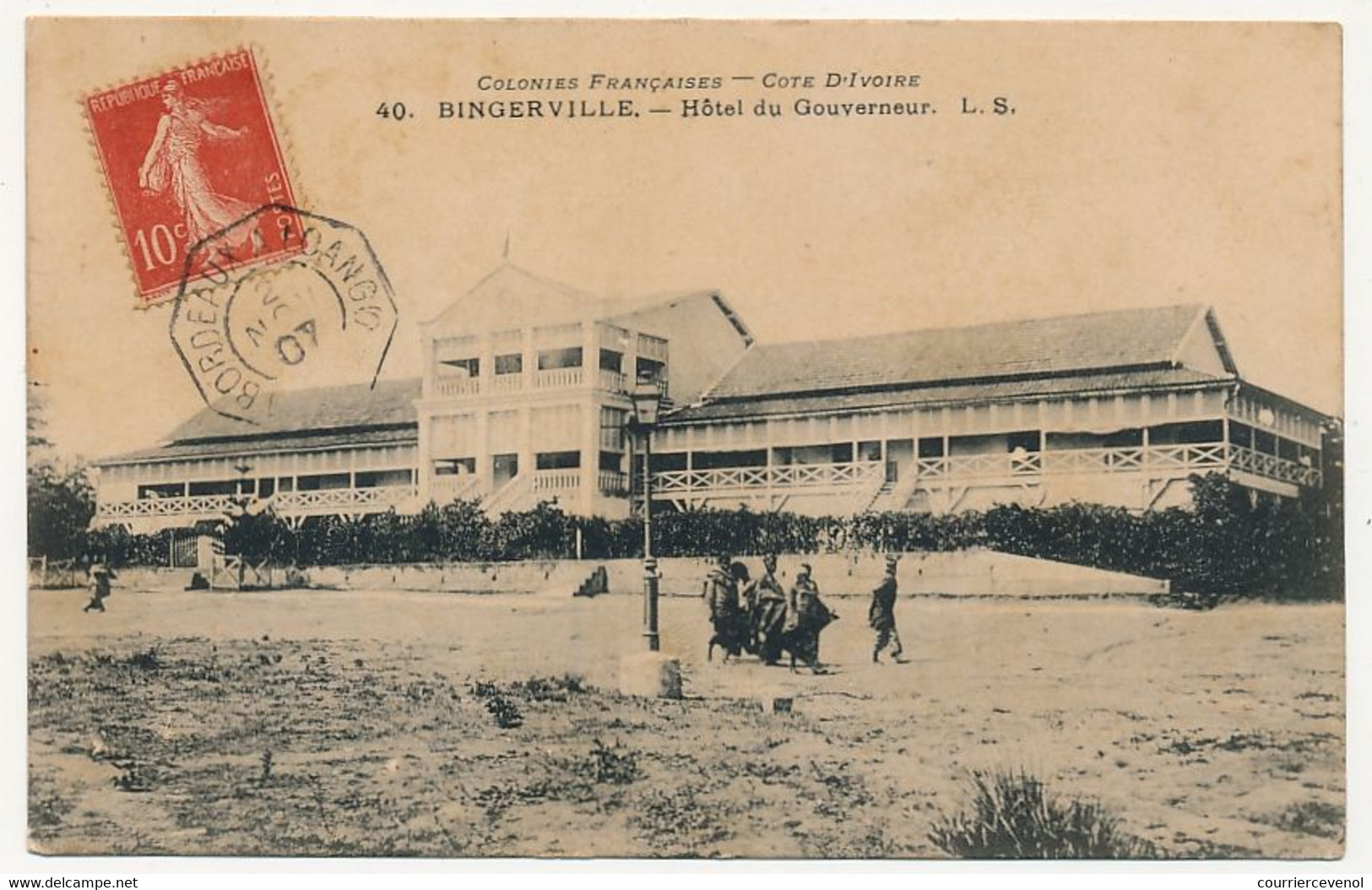 CPA - COTE D'IVOIRE - BINGERVILLE - Hôtel Du Gouverneur - Côte-d'Ivoire
