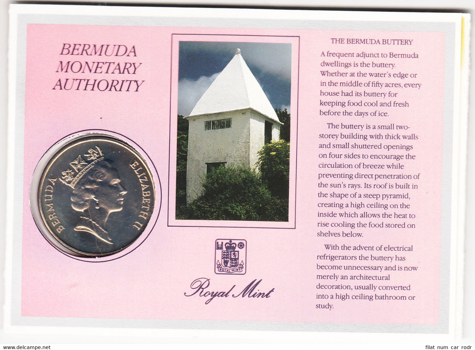 CRC0093 CARTERA MONEDAS BERMUDAS 1985 1 DOLAR 20 - Bermuda