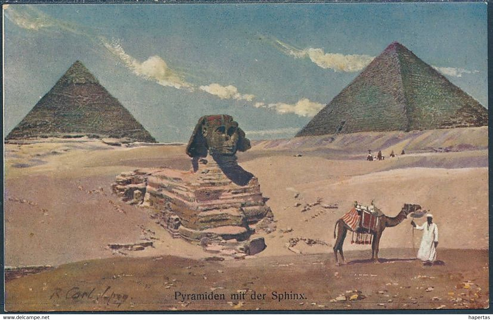 Les Pyramide Et Le Sphinx, Pyramids With The Sphinx - Sphynx