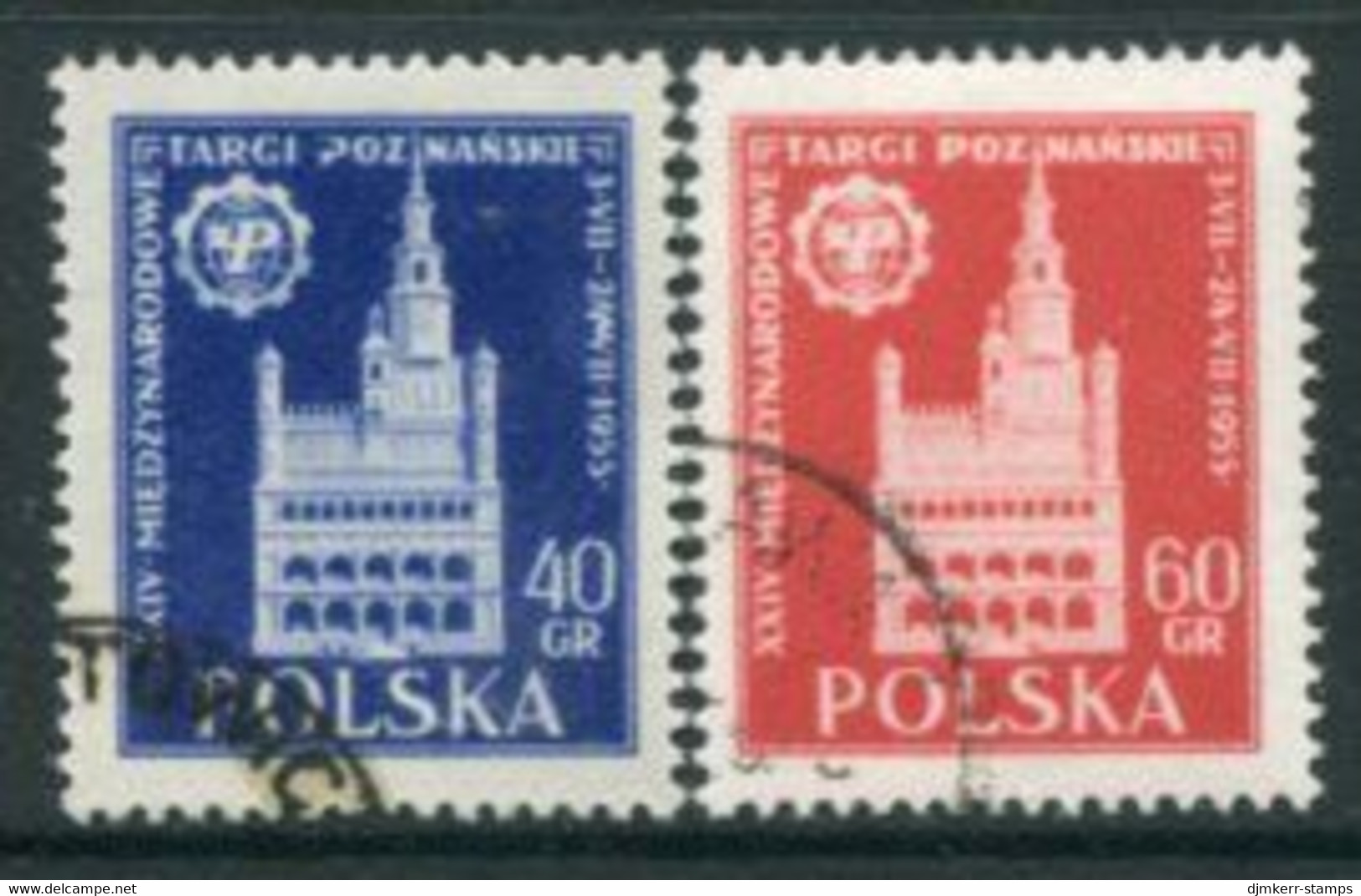POLAND 1955 Poznan Fair Used.  Michel 915-16 - Usados