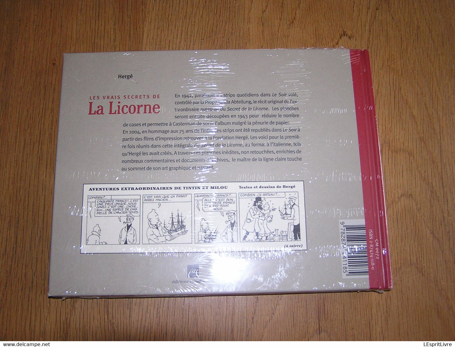 LES VRAIS SECRETS DE LA LICORNE Neuf Sous Cellophane Hergé Tintin Milou Haddock Dupont Dupond Tournesol Bateau Marine - Hergé