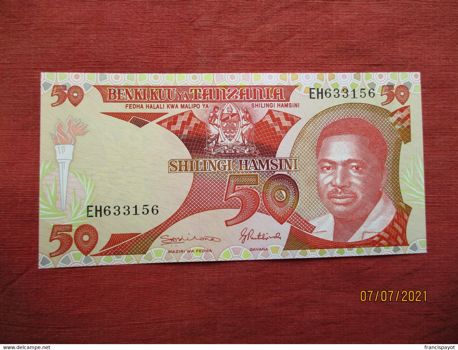 Tanzania:50 Shilling 1993 - Tansania