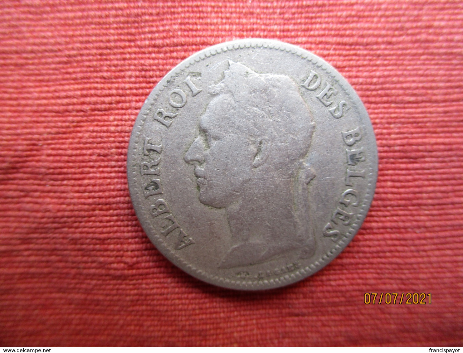 Congo Belge 50 Centimes 1921 - 1910-1934: Albert I