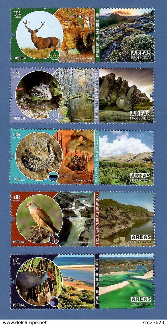 Portugal 02.07.2021 , Áreas Protegidas De Portugal - Compl. Stamps - Postfrisch / MNH / (**) - Ungebraucht