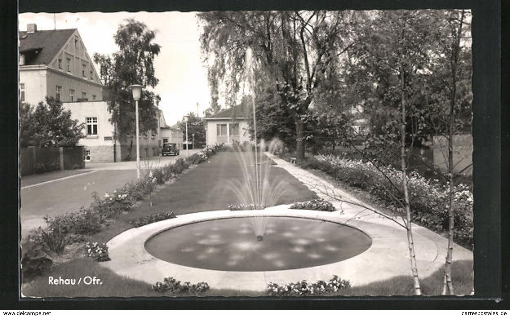 AK Rehau /Ofr., Parkanlagen Bei Den Stadtwerken, Springbrunnen - Rehau