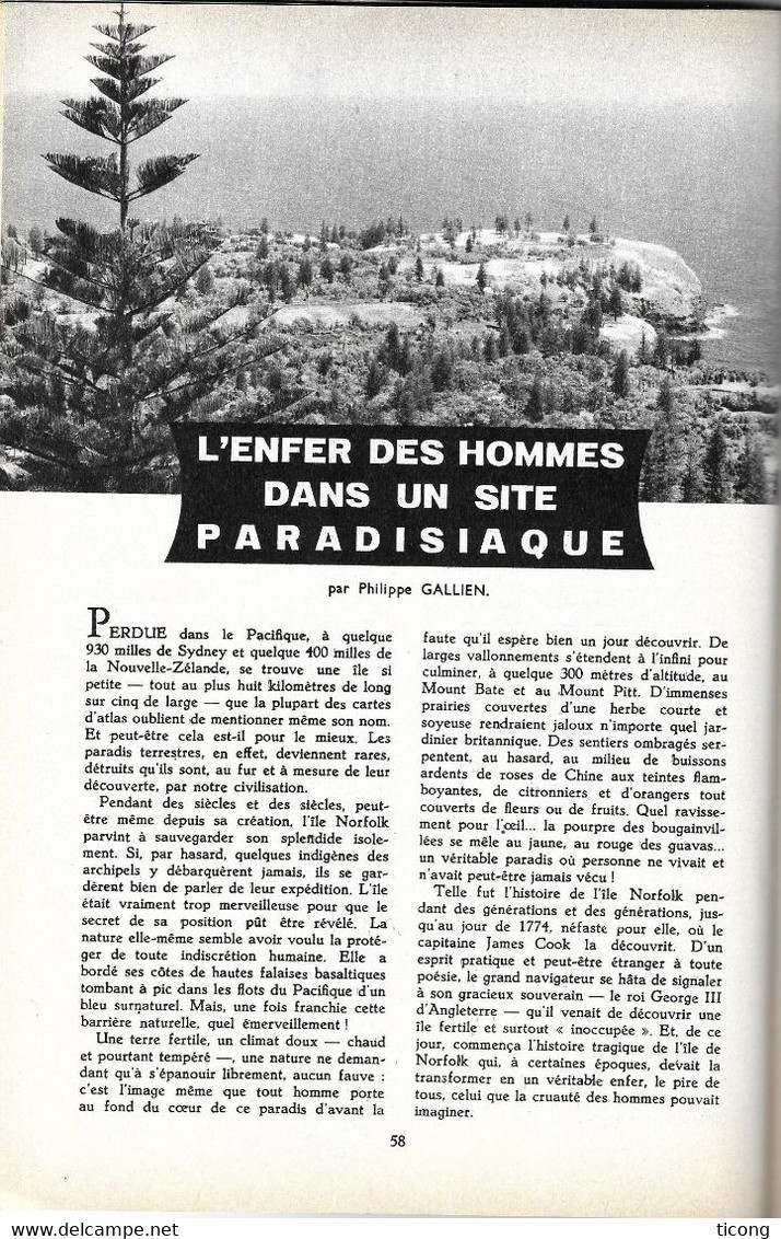 GEOGRAPHIA HISTOIRE 1962, MONTE CASSINO ( MARECHAL JUIN ) LE LUSITANIA, LE BOWLING, DISPARTITION DU DIXMUDE, LE YOGA.... - Geschiedenis