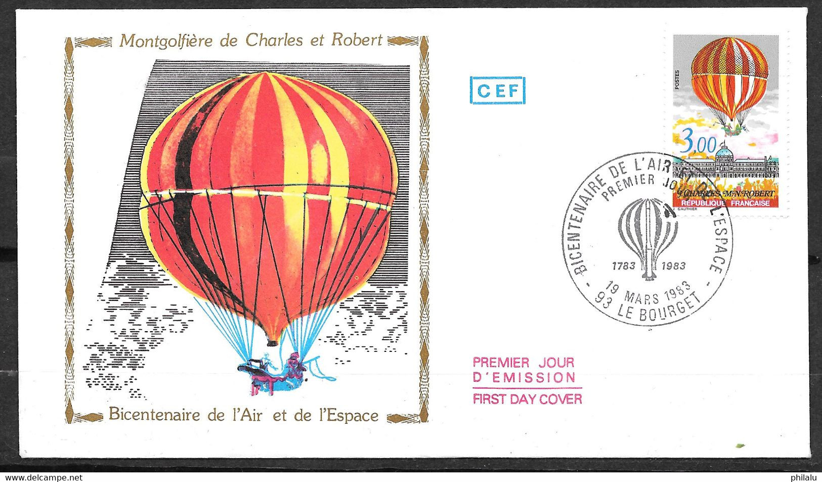 FRANCE 2261 Et 2262 Bicentenaire De L'air Et De L'espace . - 1980-1989