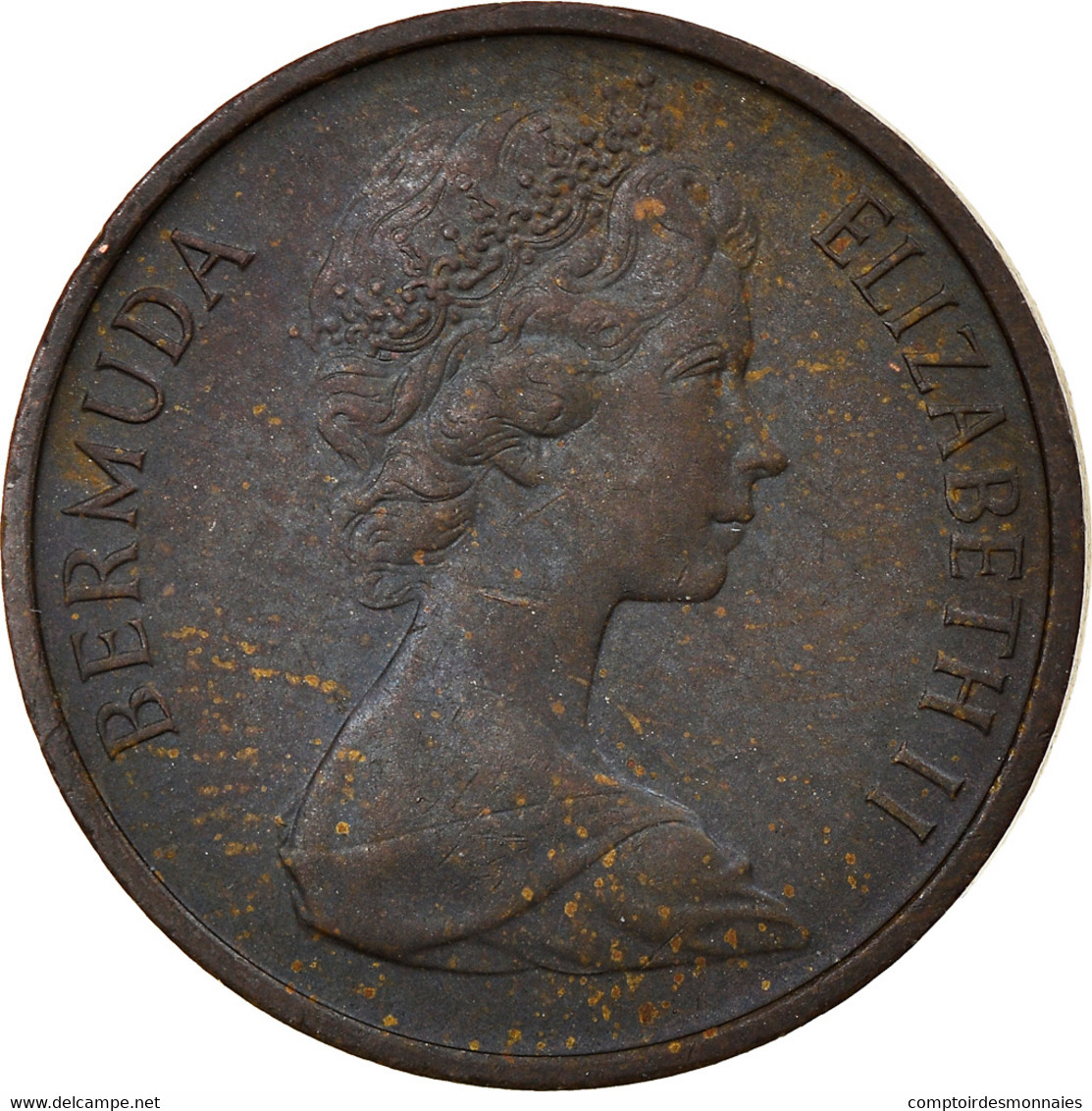 Monnaie, Bermuda, Elizabeth II, Cent, 1971, TTB, Bronze, KM:15 - Bermudas