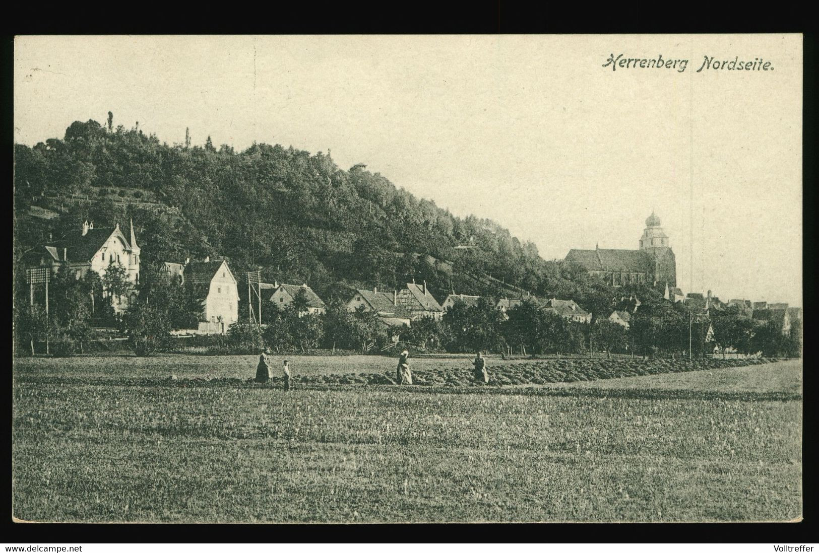 Foto AK Feldpost 1918 Herrenberg Nordseite Nahe Tübingen - Herrenberg