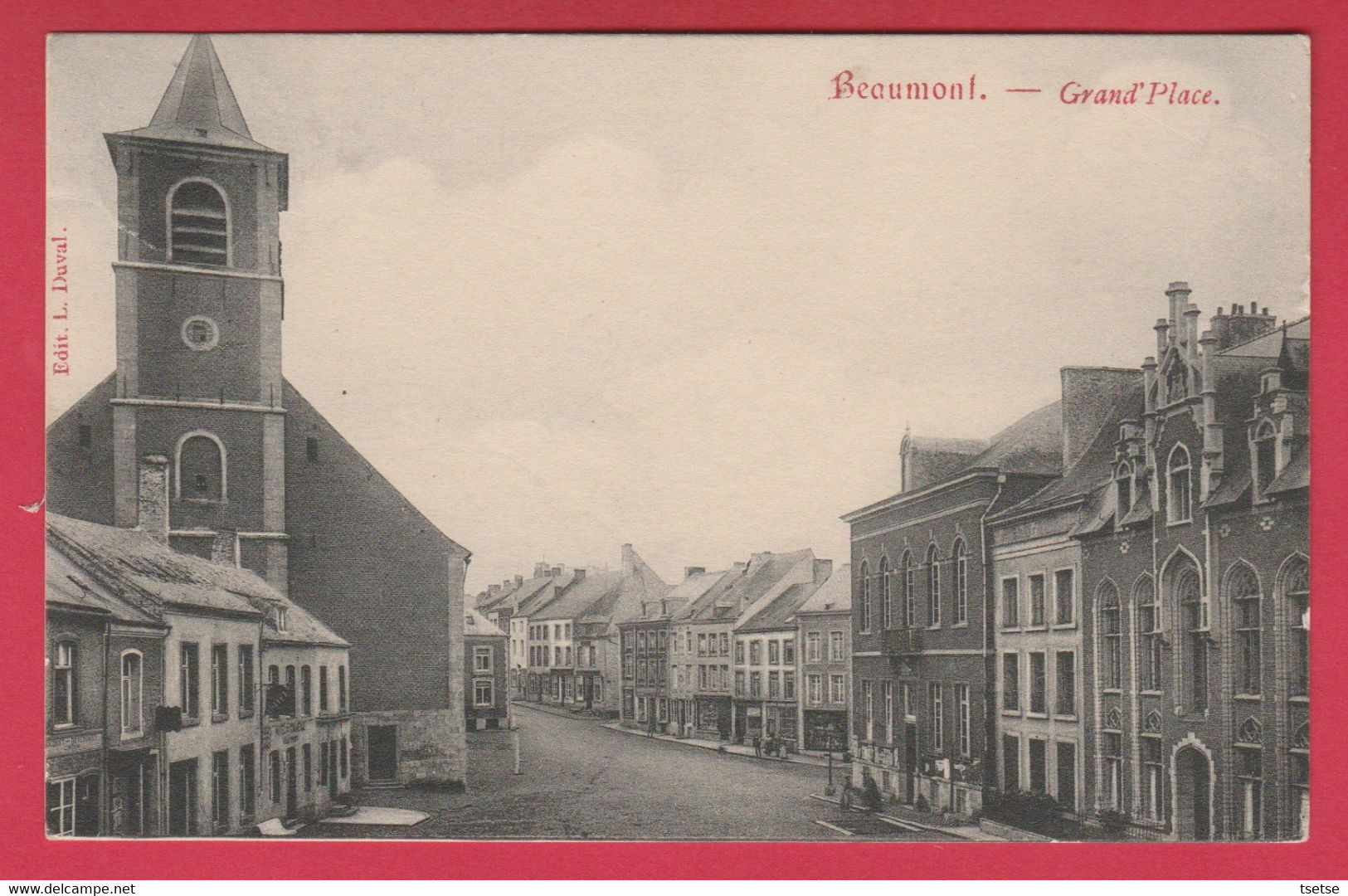 Beaumont - Grand'Place - 1909 ( Voir Verso ) - Beaumont