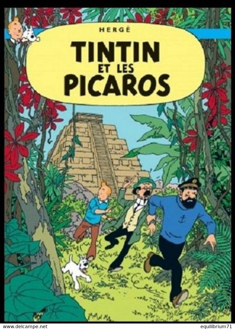 Carte Postale / Postkaart - Kuifje/Tintin - Milou/Bobbie - Haddock - Tintin Et Les Picaros / Kuifje En De Picaro's - Philabédés (comics)