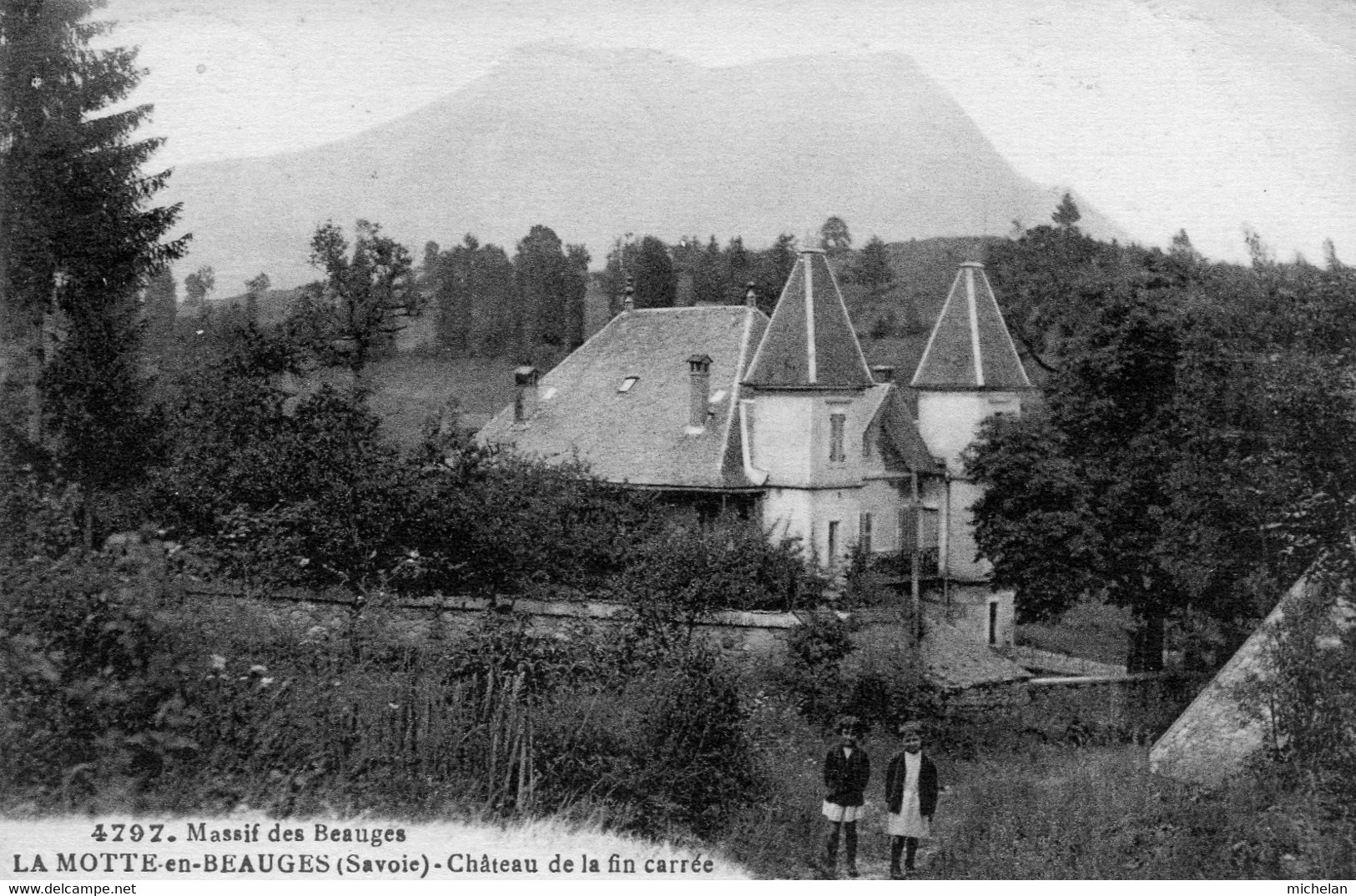 CPA  73   LA MOTTE-EN-BEAUGES---CHATEAU DE LA FIN CARREE - Andere & Zonder Classificatie