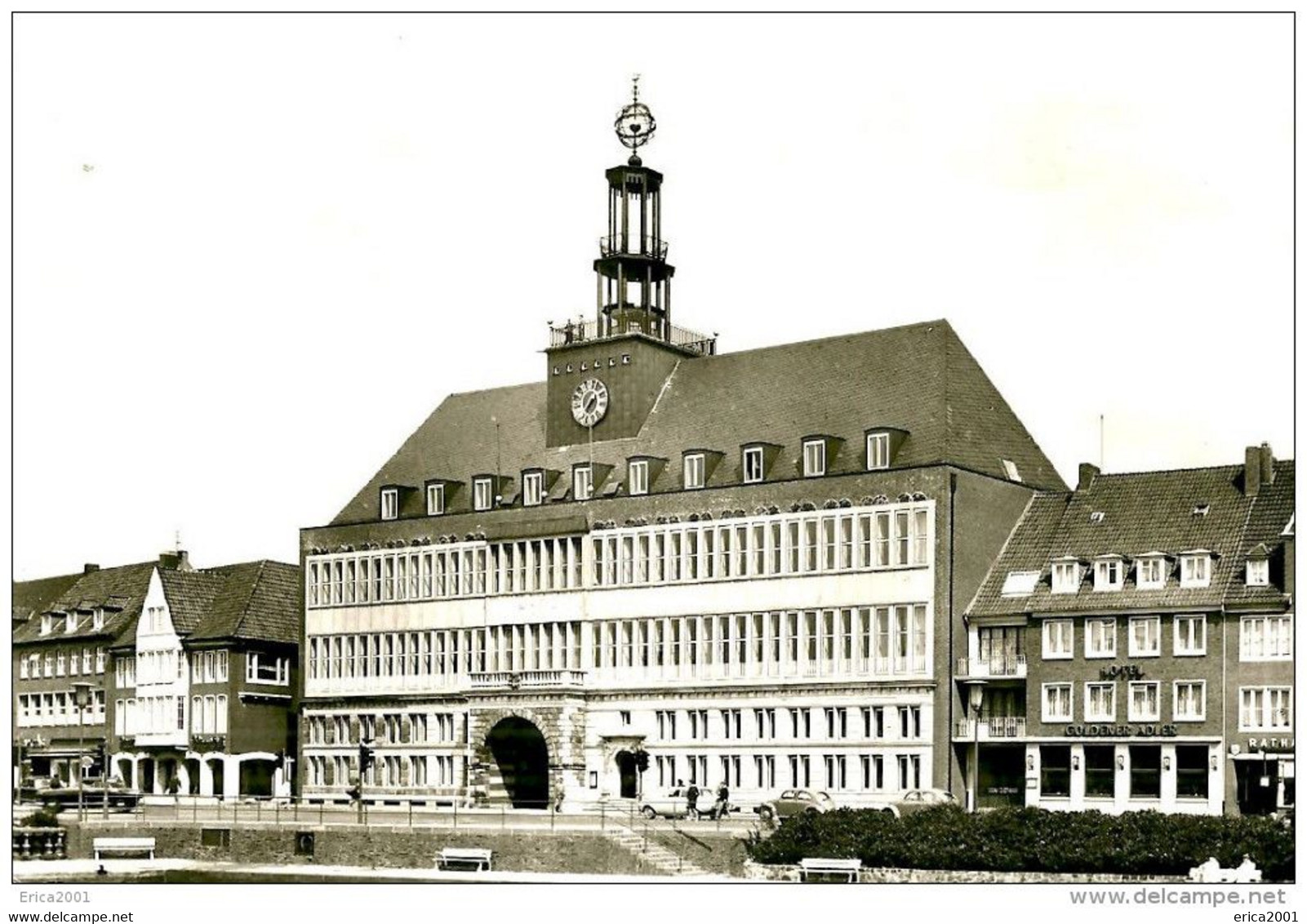 Emden. Rathaus Und Das Hotel Goldener Adler; - Emden