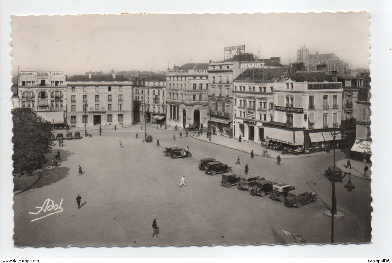 - CPSM LE MANS (72) - Place De La République 1956 - Photo Dolbeau 14 Bis - - Le Mans