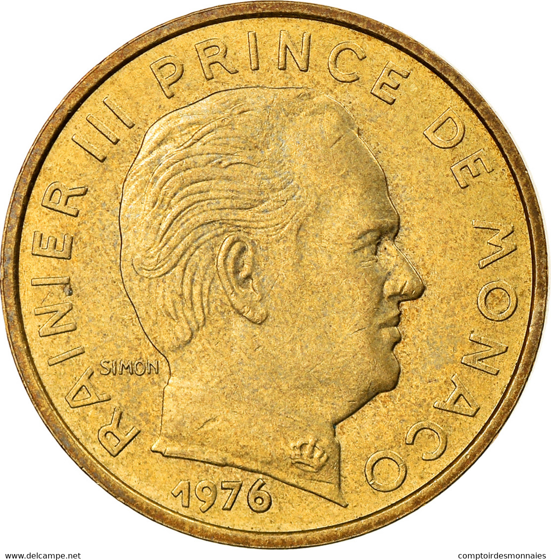 Monnaie, Monaco, Rainier III, 10 Centimes, 1976, TTB, Aluminum-Bronze - 1960-2001 Nouveaux Francs