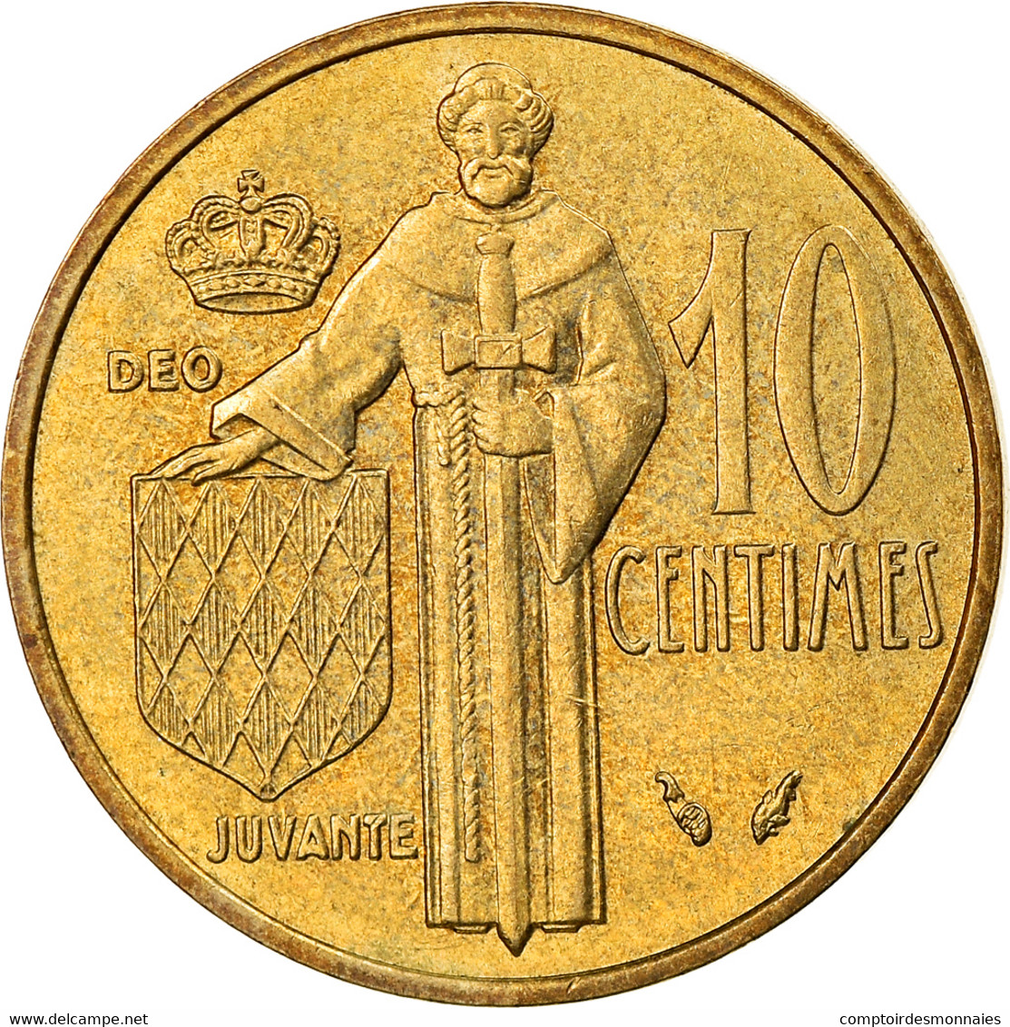 Monnaie, Monaco, Rainier III, 10 Centimes, 1976, TTB, Aluminum-Bronze - 1960-2001 Nouveaux Francs