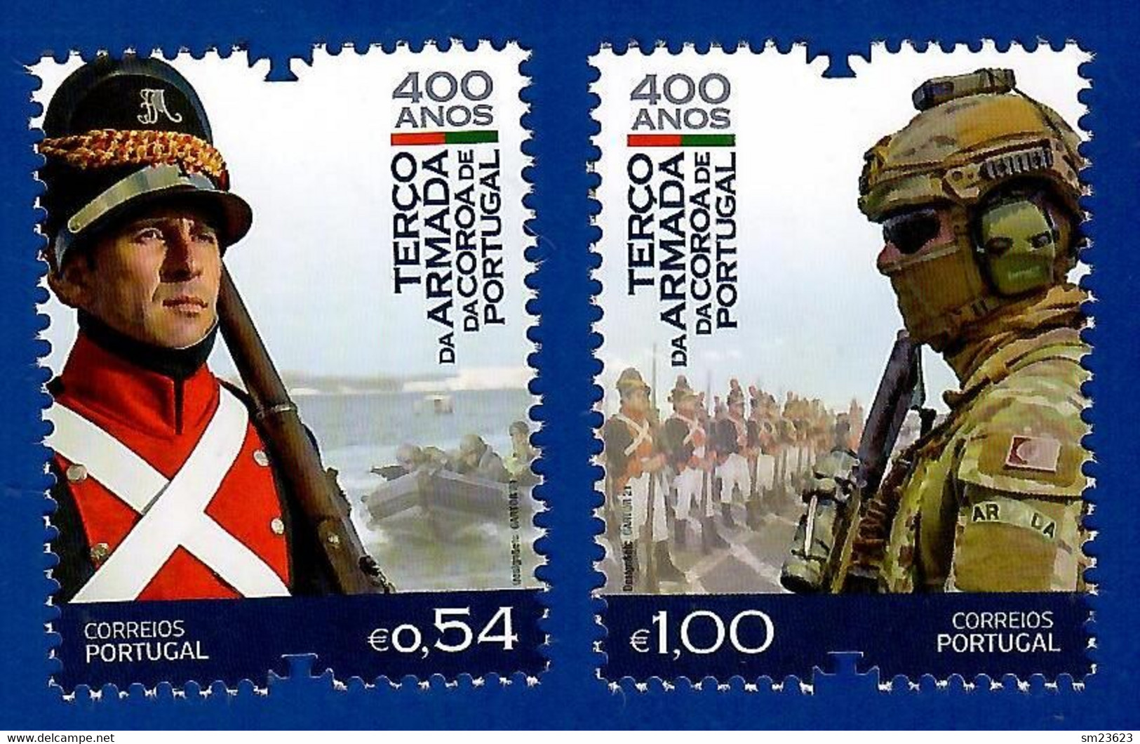 Portugal 06.07.2021 , 400 Anos Terco Da Armada Da Coroa De Portugal - Compl. Stamps - Postfrisch / MNH / (**) - Unused Stamps