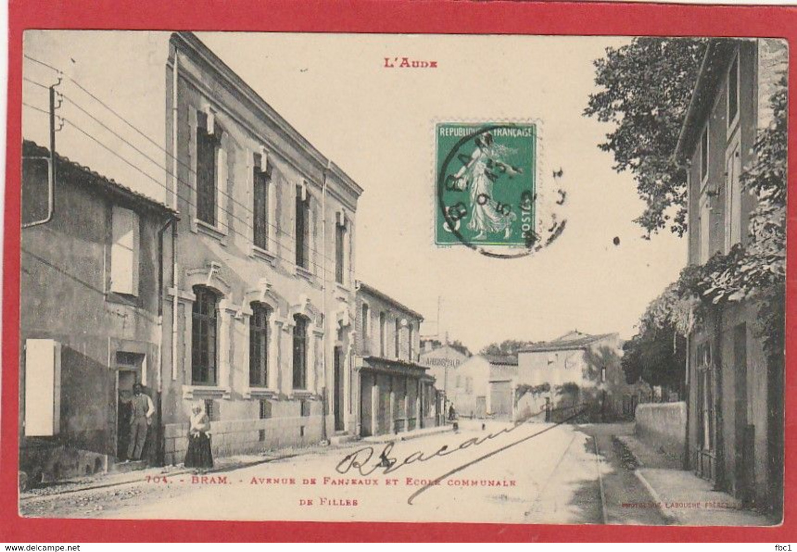 Aude - Bram - Avenue De Fanjeaux Et école Communale De Filles - Bram