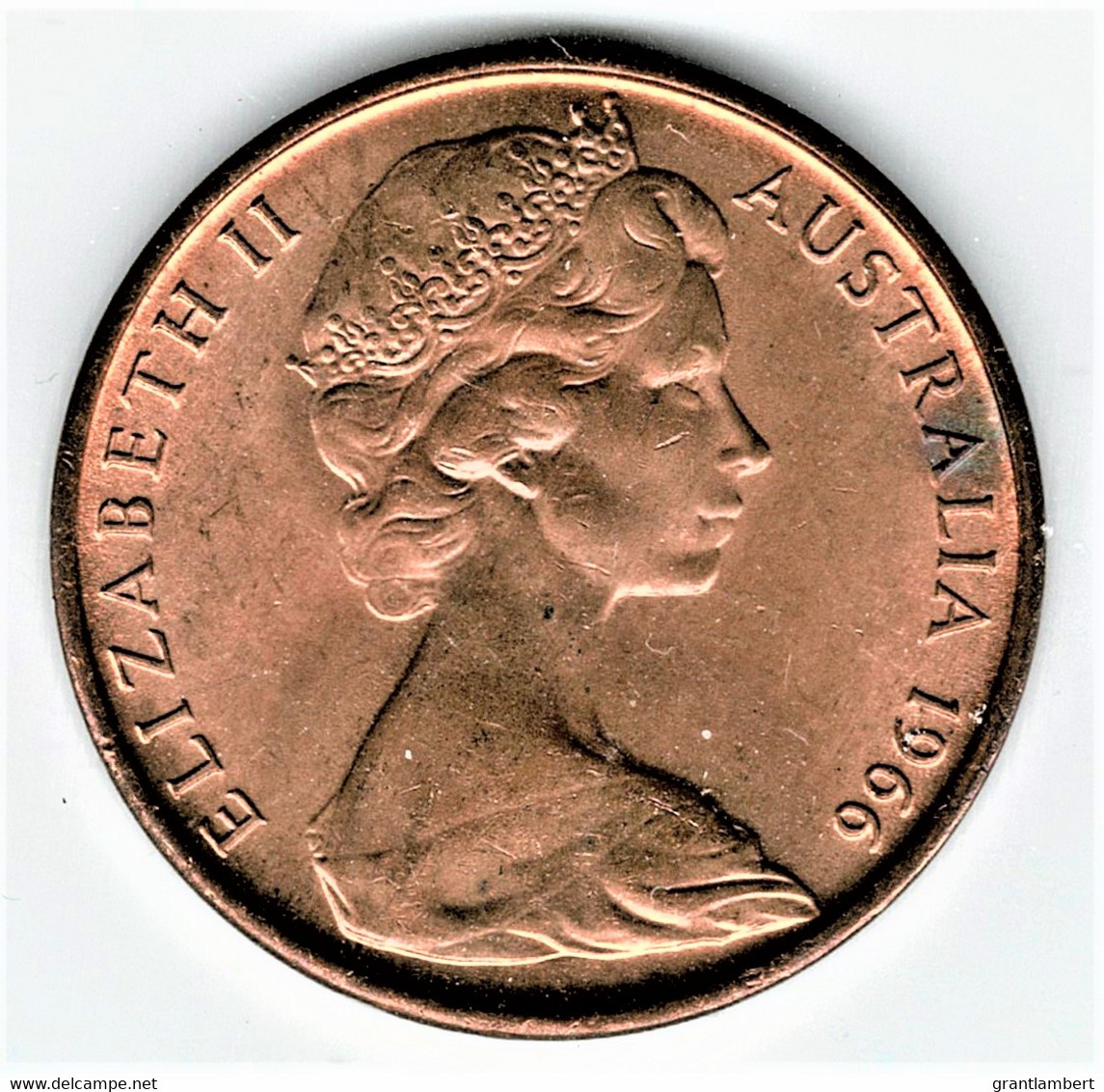 Australia 1966 Two Cents Brilliant Uncirculated - 2 Cents