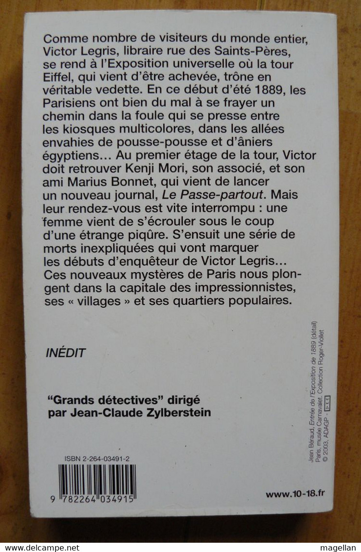 Mystère Rue Des Saints-Pères - Claude Izner - 10/18 Grands Détectives N° 3505 - 10/18 - Grands Détectives