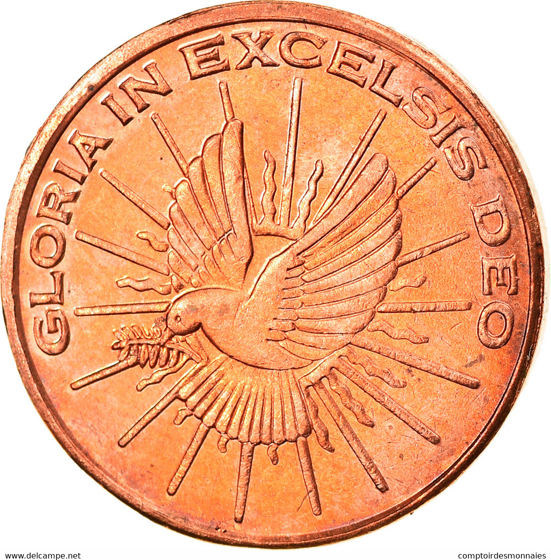 Vatican, 2 Euro Cent, Unofficial Private Coin, FDC, Copper Plated Steel - Essais Privés / Non-officiels