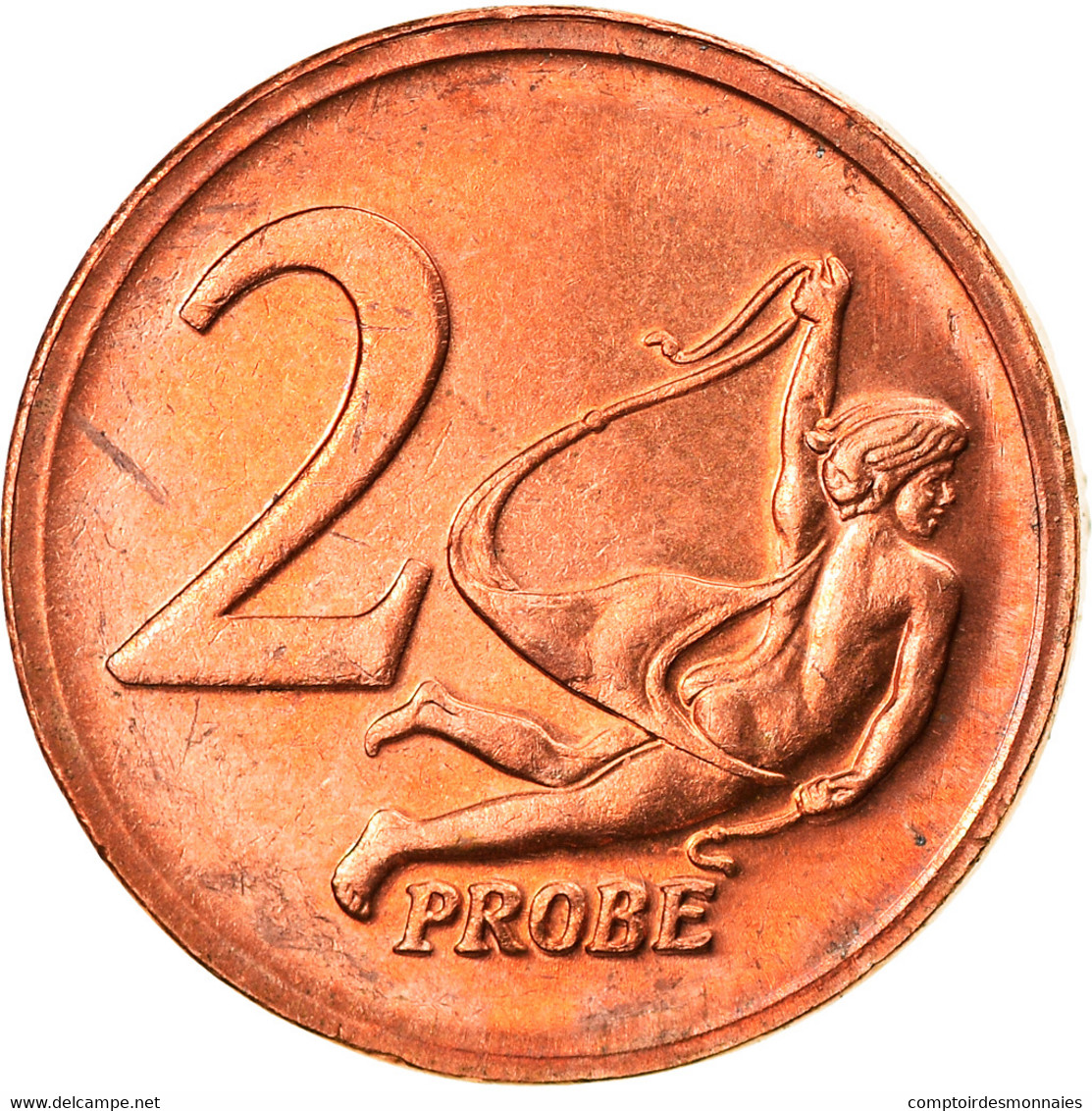 Vatican, 2 Euro Cent, Unofficial Private Coin, FDC, Copper Plated Steel - Essais Privés / Non-officiels