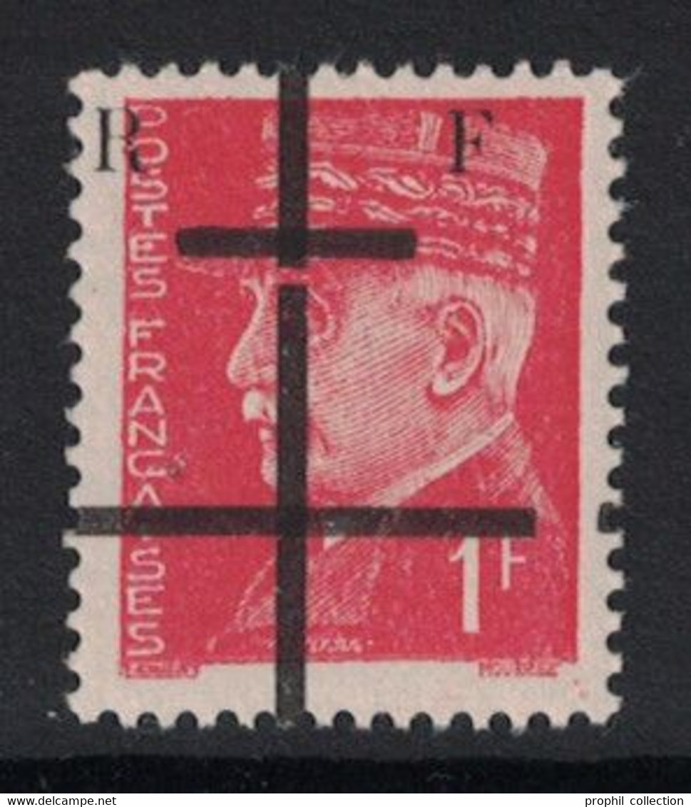 LIBÉRATION De LILLE : PÉTAIN N° 514 NEUF ** Avec VARIÉTÉ DE SURCHARGE : CROIX BRISÉE CASSURE - Befreiung