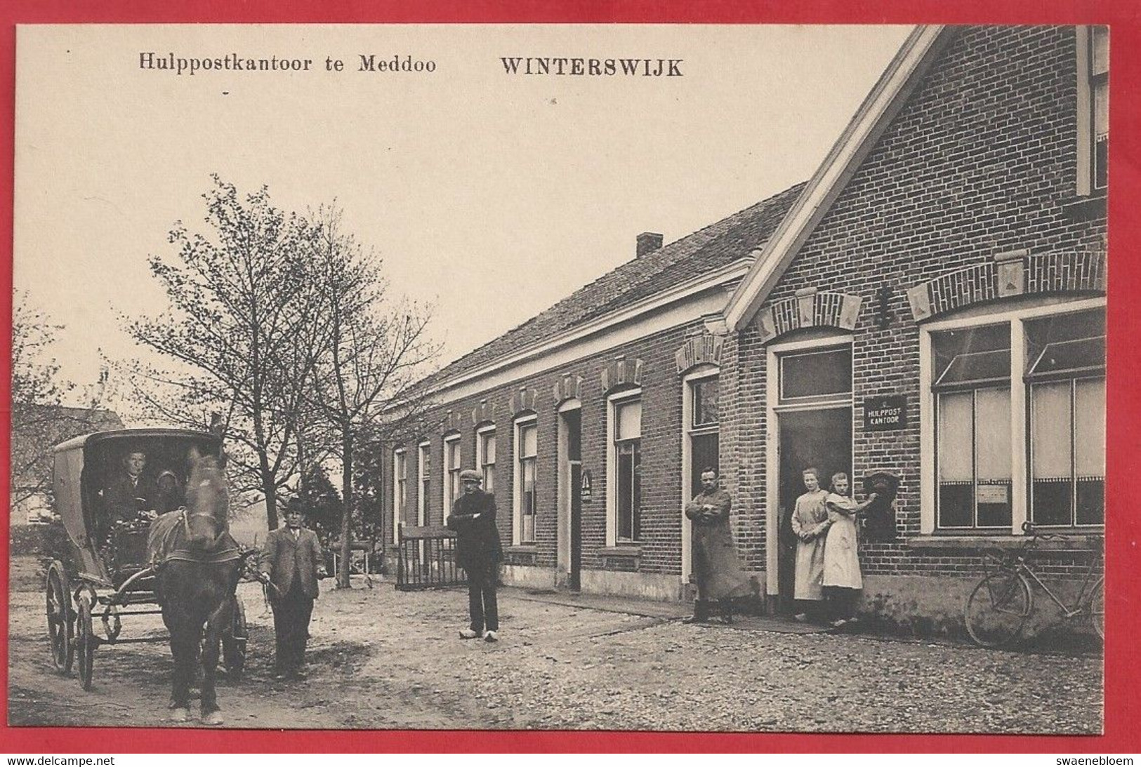 NL.- Winterswijk, - HULPPOSTKANTOOR Te MEDDO. Paard En Wagen. Uitgave G.J. Albrecht, - Winterswijk