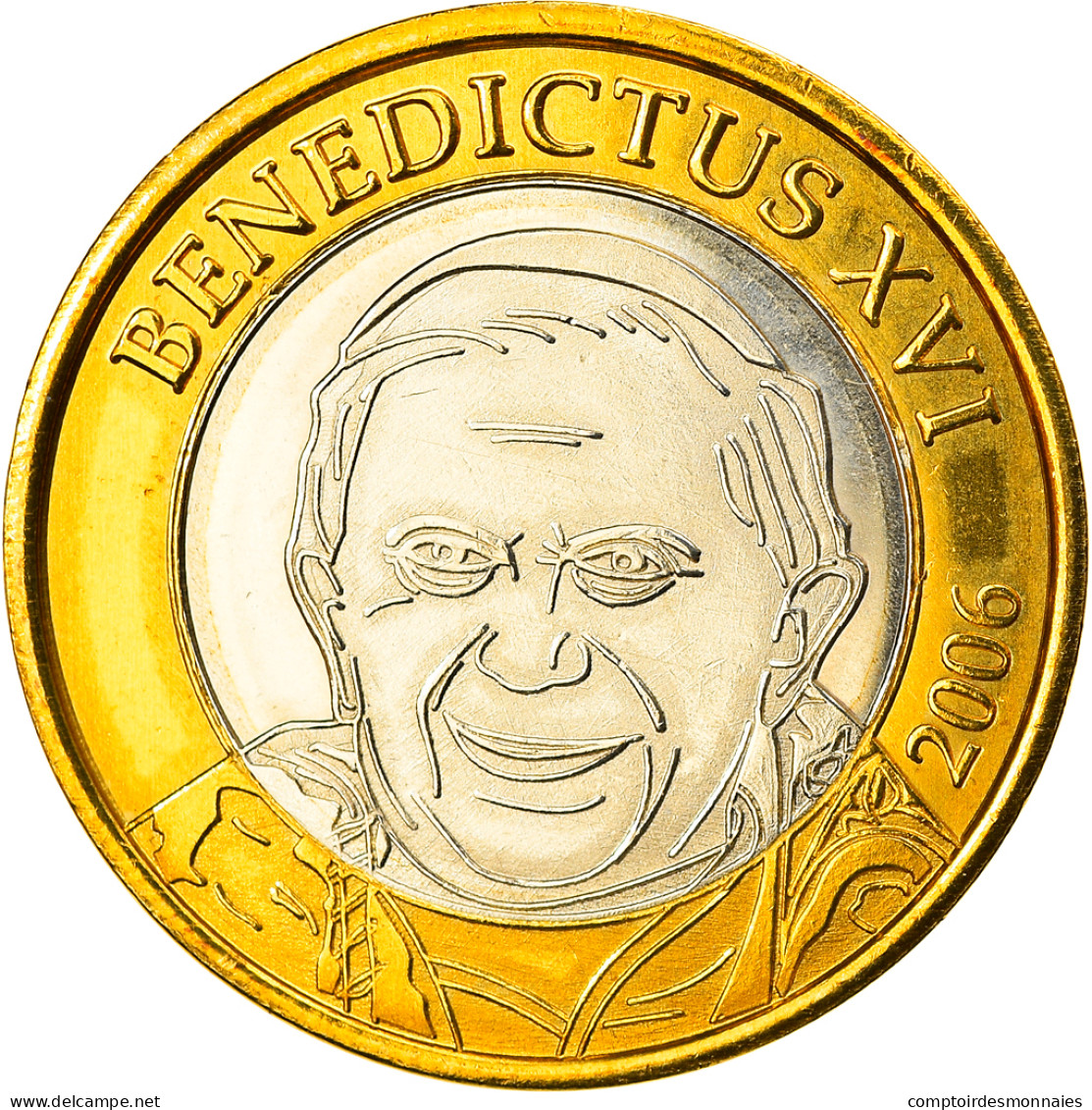 Vatican, Euro, Type 2, 2006, Unofficial Private Coin, FDC, Bi-Metallic - Pruebas Privadas