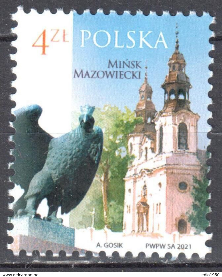 Poland 2021 - Polish Cities - Mi.5305 - MNH(**) - Unused Stamps