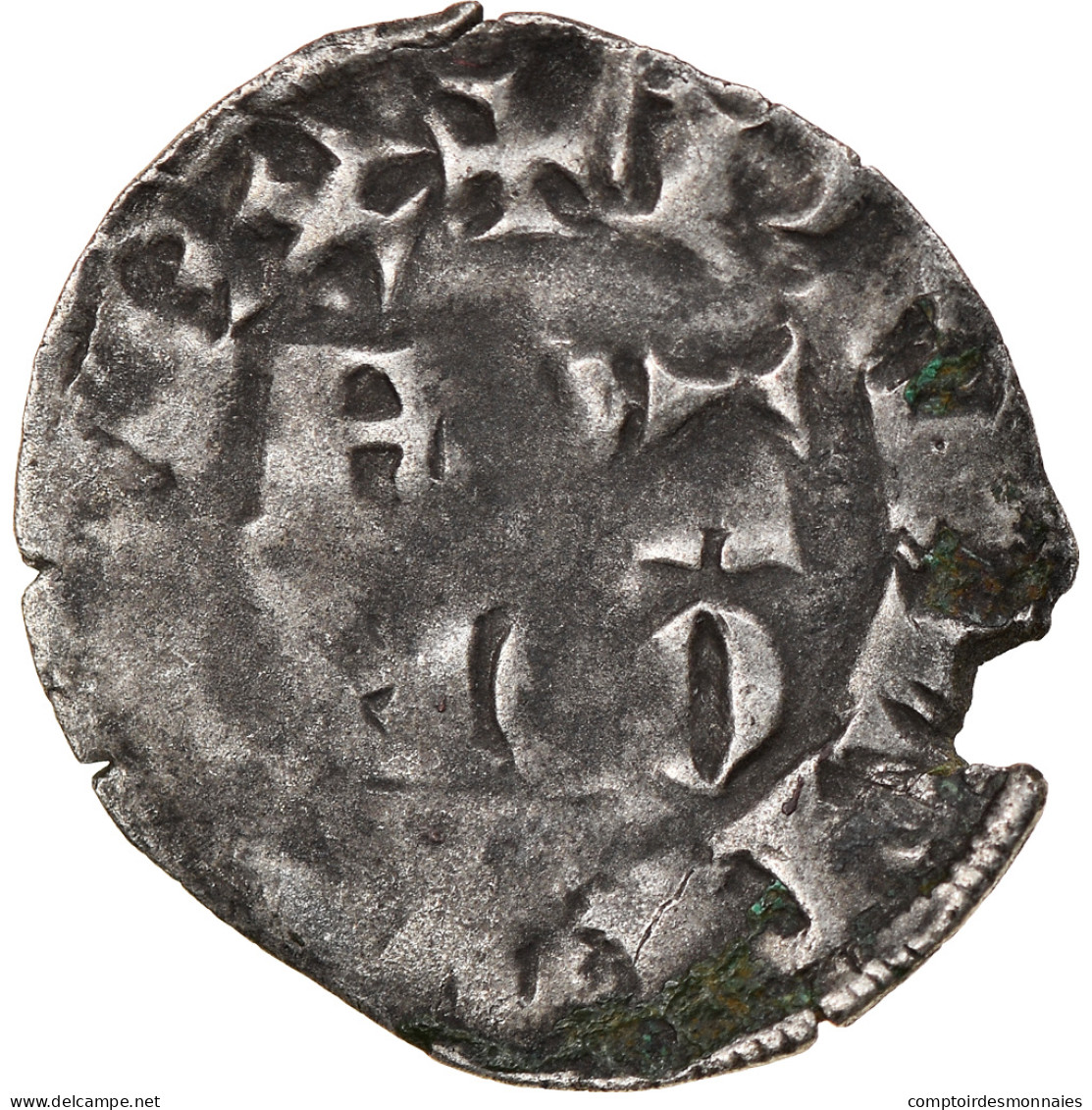 Monnaie, France, Philippe VI, Denier Parisis, TB, Billon, Duplessy:275 - 1328-1350 Philip VI The Forunate