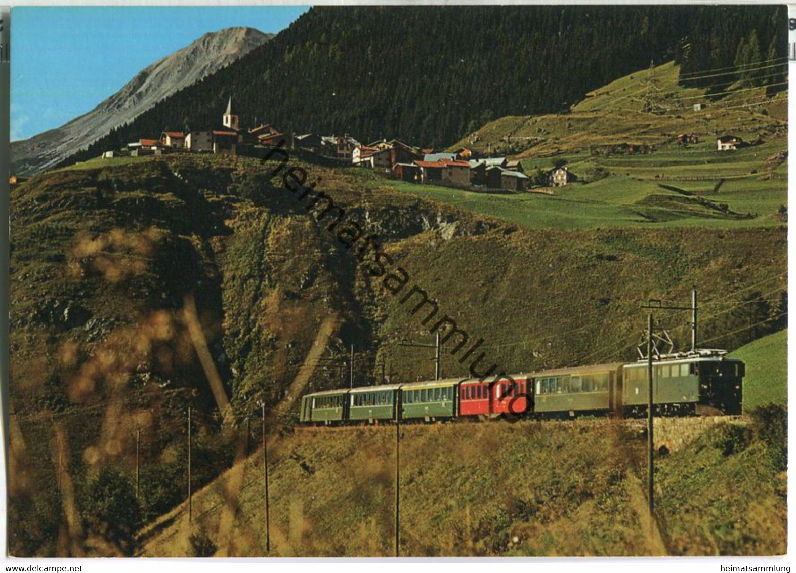 75 Jahre Albulabahn Oberhalb Bergün Mit Latsch - Verlag Photohaus Geiger Flims - Bergün/Bravuogn