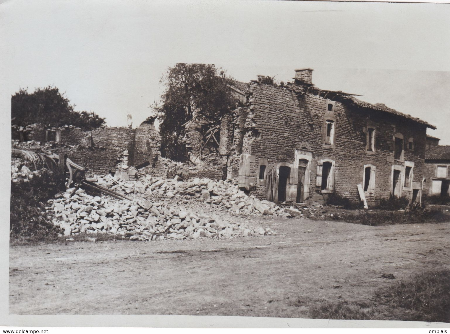 55 - PILLON - Guerre 14/18 - Ruines Du Village Incendié Par Les Chasseurs Bavarois - Photo Originale - War, Military