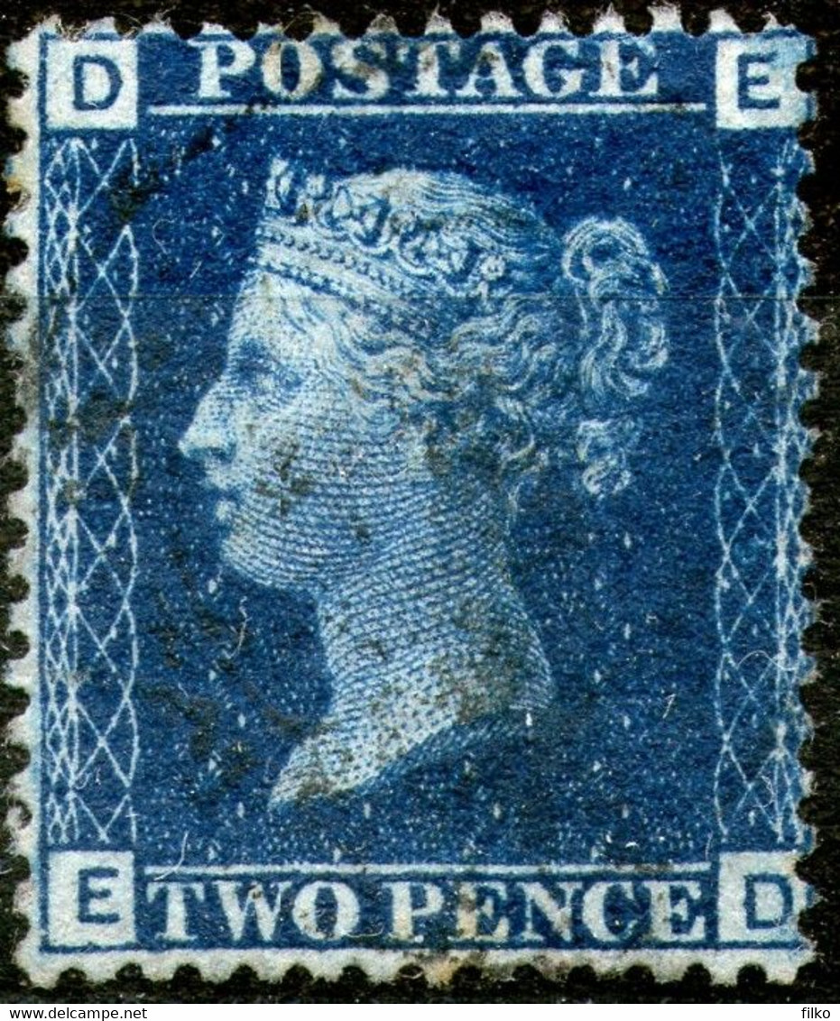 Great Britan,1869,Queen Victoria 2 Pence,pl.15,used,as Scan - Usados