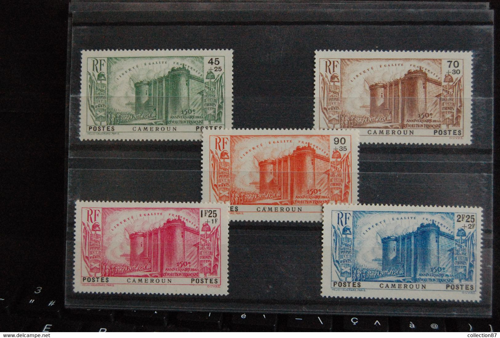 CAMEROUN 192 à 196 ⭐⭐ NEUF LUXE - MNH ⭐⭐ Cote 150.00 € < 150e ANNIVERSAIRE De La REVOLUTION FRANCAISE - 1939 150e Anniversaire De La Révolution Française