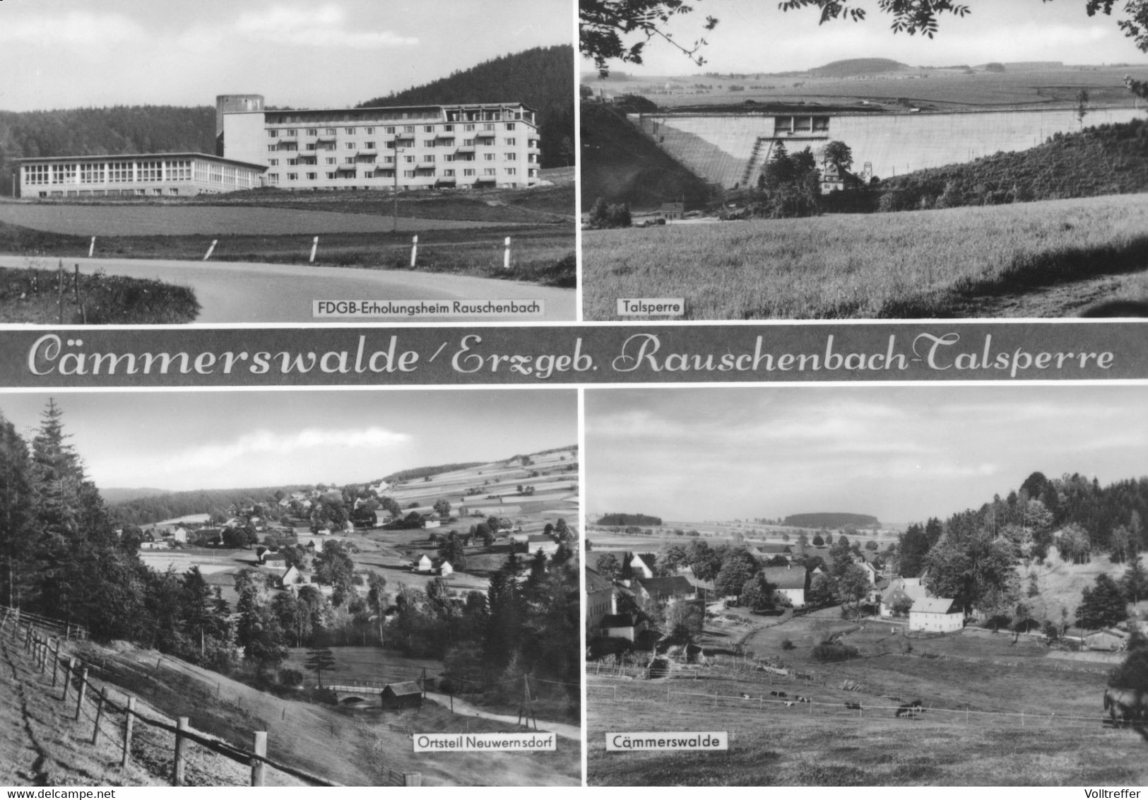 DDR Mehrbild Foto AK Cämmerswalde Neuhausen, Ua. Mit FDGB Erholungsheim, OT Neuwernsdorf - Neuhausen (Erzgeb.)