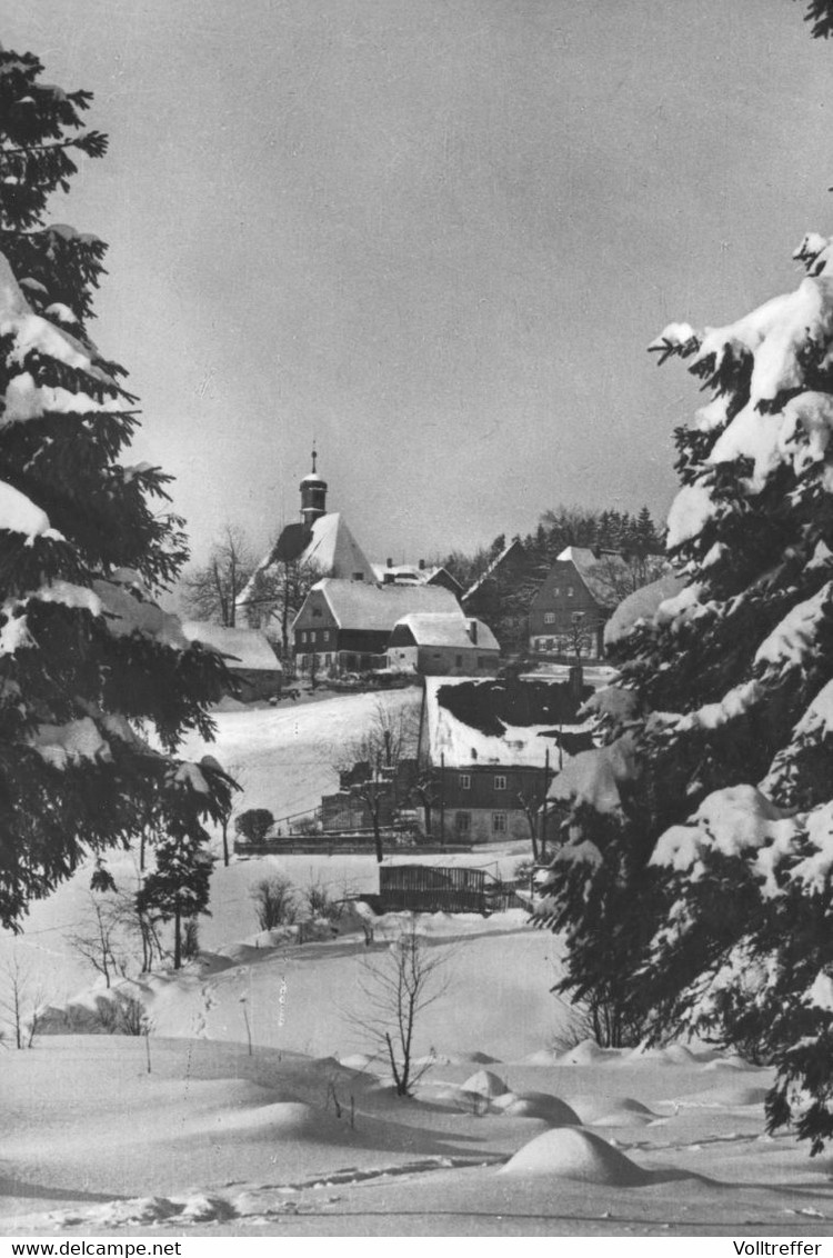 DDR Foto AK Deutschneudorf Im Winter - Deutschneudorf