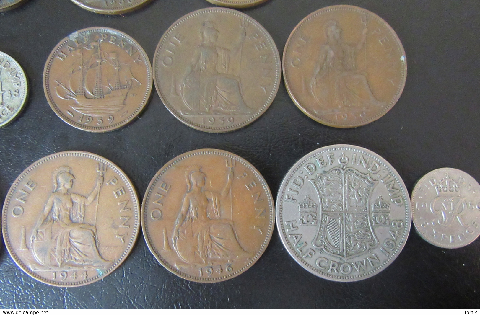 Angleterre - 25 Monnaies Entre 1899 Et 1950 (Victoria, George V, George VI) Dont 2 En Argent - Colecciones