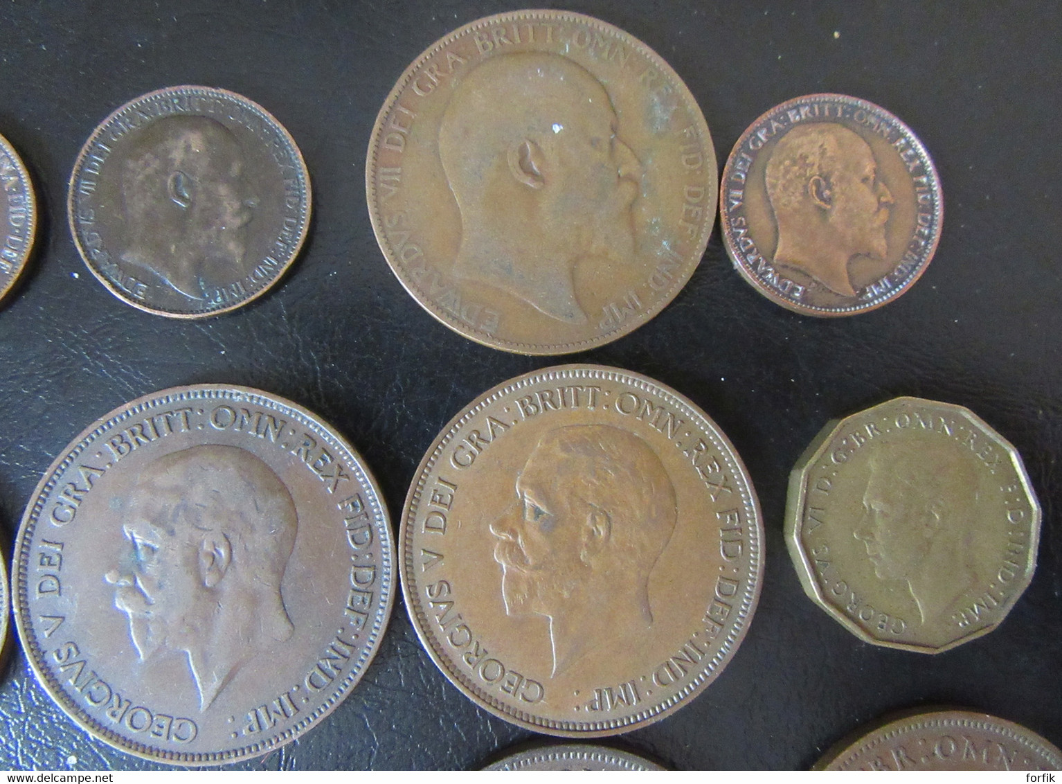 Angleterre - 25 Monnaies entre 1899 et 1950 (Victoria, George V, George VI) dont 2 en argent