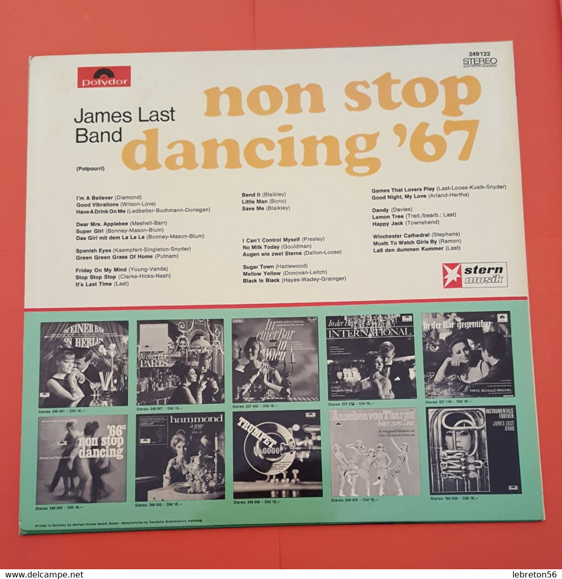 James Last - Non Stop Dancing   33T - " ' Non Stop Dancing 8 "  8 Titres  X 2 Scans - Compilaties