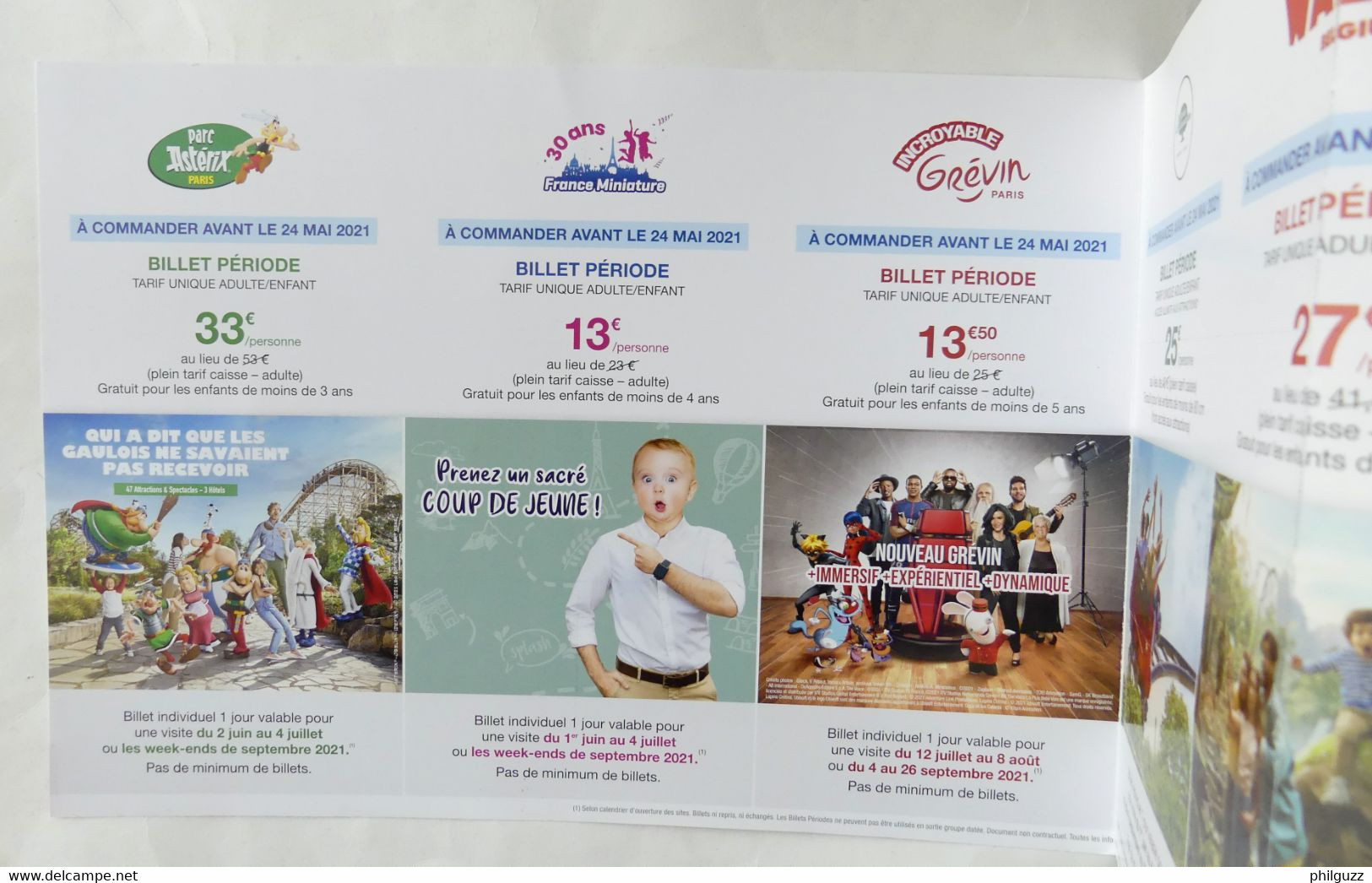 FLYERS Bon De Commande PARC ASTERIX COLLECTIVITES (3) 2021 - Advertisement