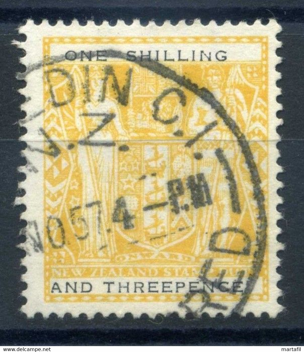 1940-55 Nuova Zelanda N.77 USATO (dentellatura 14x14) - Officials