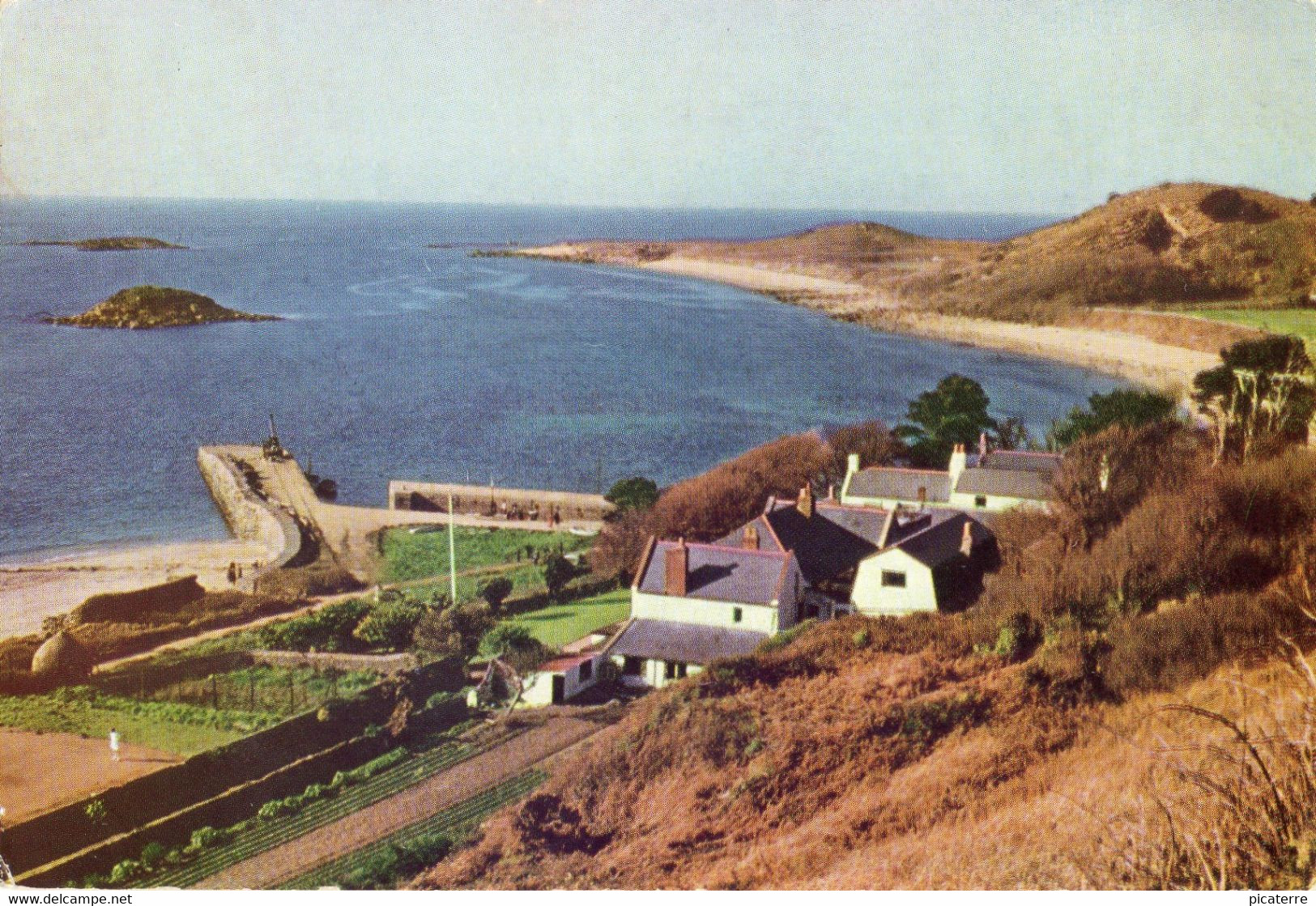 White House,Herm Island C1950s-,Monku,La Petite Monceau Hills& Hermetier Islet(Published By Herm Tenant) - Herm