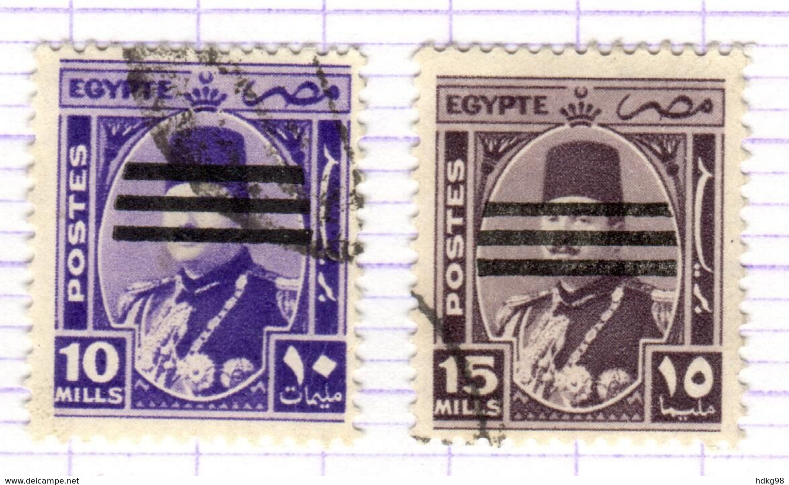 ET+ Ägypten 1953 Mi 421-22 - Usados