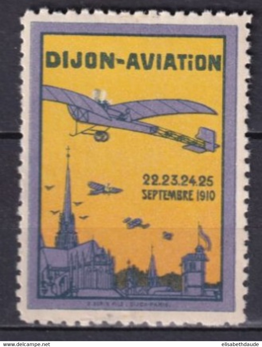 1910 - VIGNETTE MEETING AVIATION DIJON ** MNH LUXE - Aviation