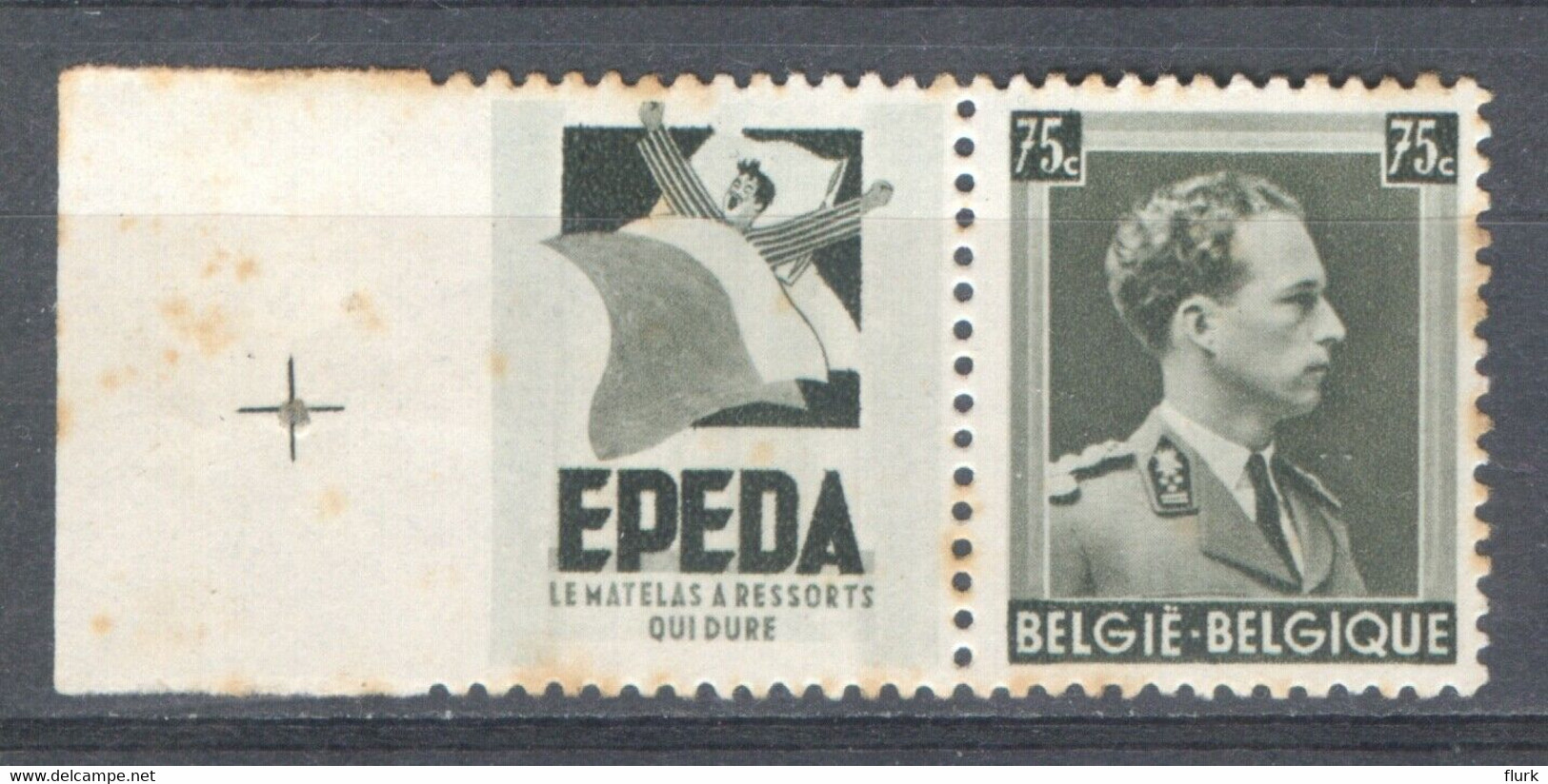 België PU100 Met Paskruis X - Mint