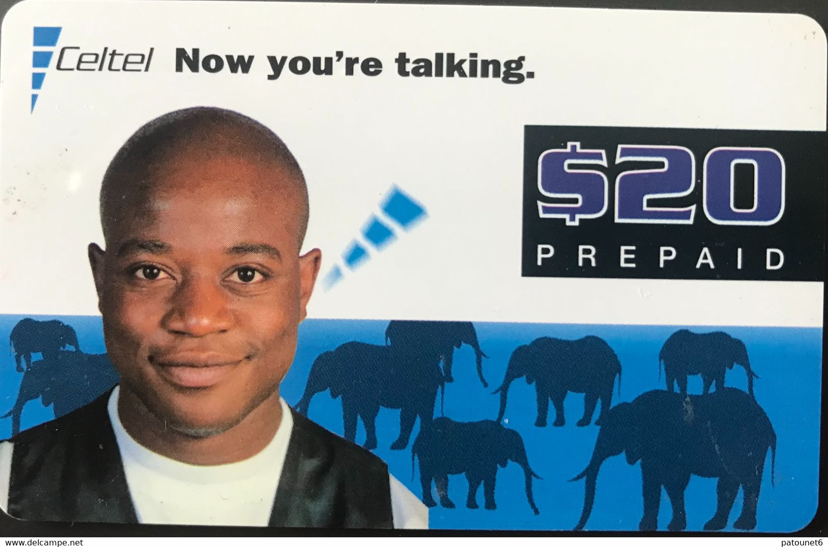 SIERRA LEONE  -  Prepaid - Celtel - Now You're Talking - $ 20 - Sierra Leona