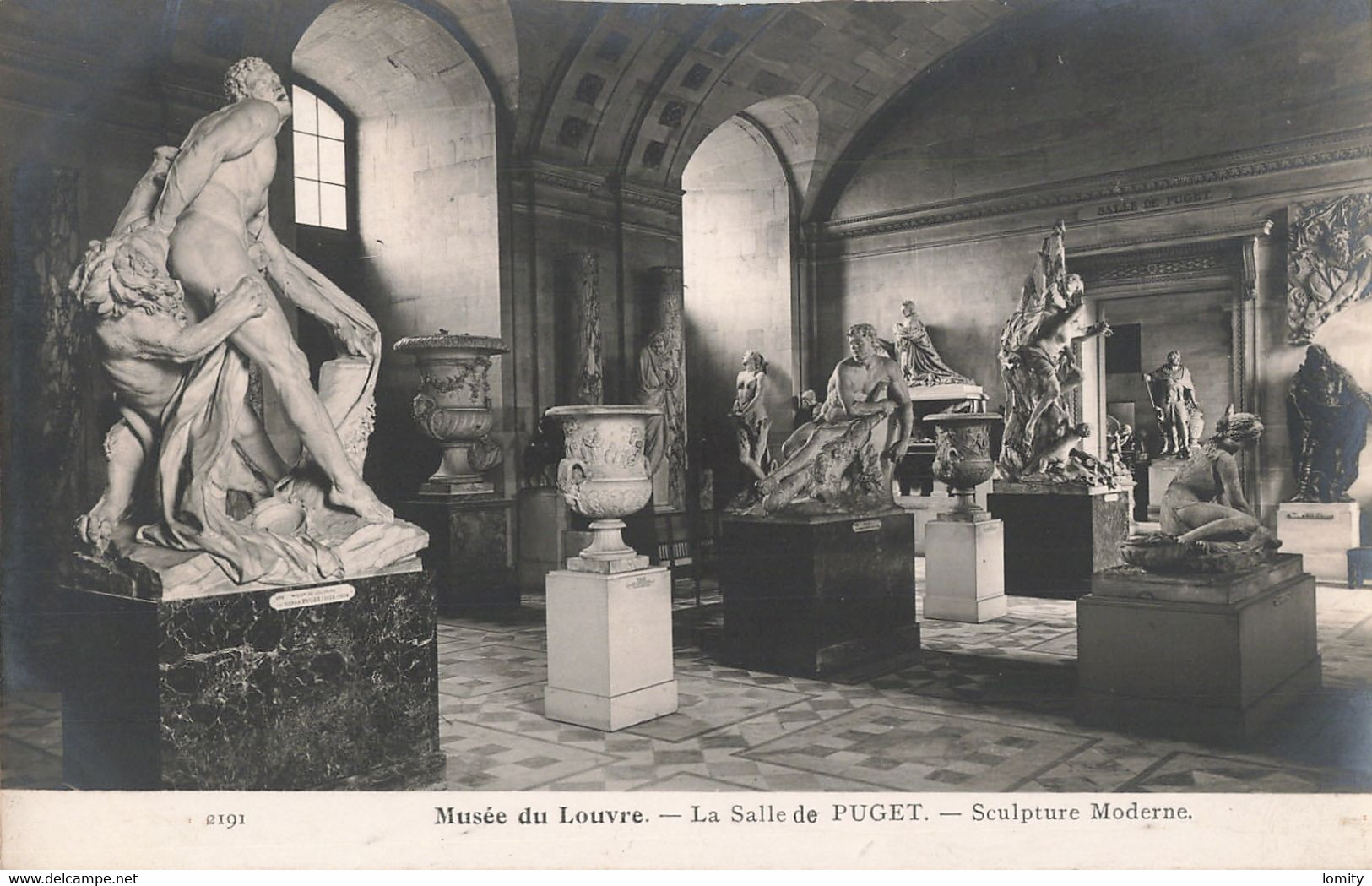 Art Sculpture Musée Du Louvre La Salle De Puget Sculpture Moderne Cpa Statue - Skulpturen
