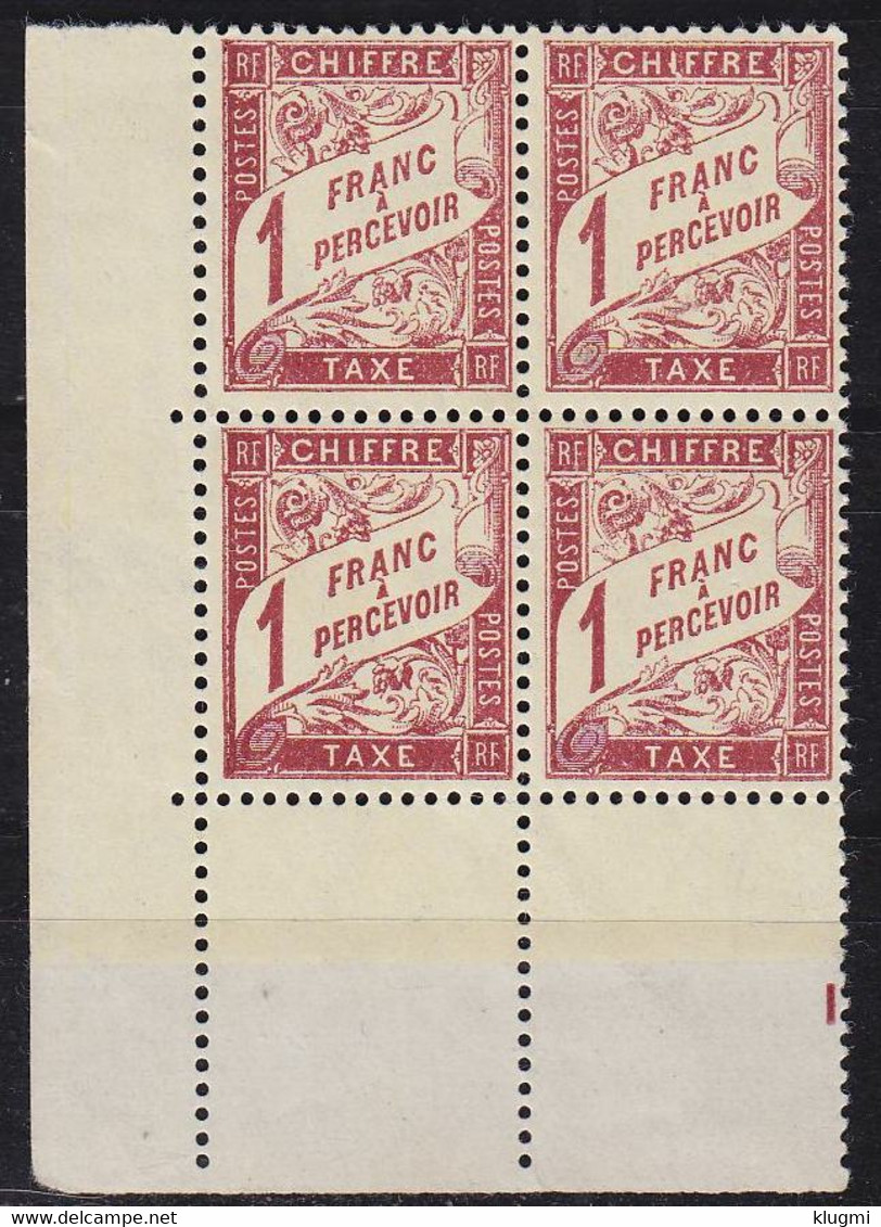 FRANKREICH FRANCE [Porto] MiNr 0050 ( **/mnh ) [01] Eckrand - Other & Unclassified