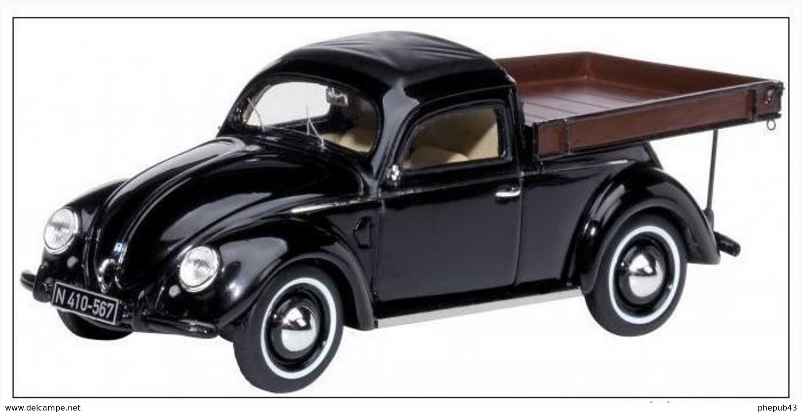 Volkswagen Käfer Beutler Pick-up Black - Schuco - Schuco